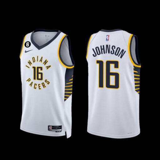 Indiana Pacers James Johnson 2022-23 Association Edition Jersey White