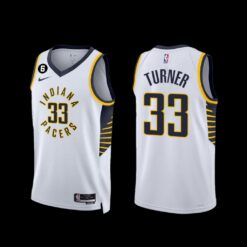 Indiana Pacers Myles Turner 2022-23 Association Edition Jersey White