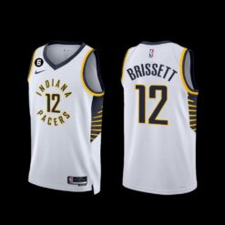 Indiana Pacers Oshae Brissett 2022-23 Association Edition Jersey White