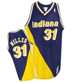 Indiana Pacers Reggie Miller Navy Throwback Jersey