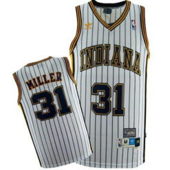 Indiana Pacers Reggie Miller White Throwback Jersey