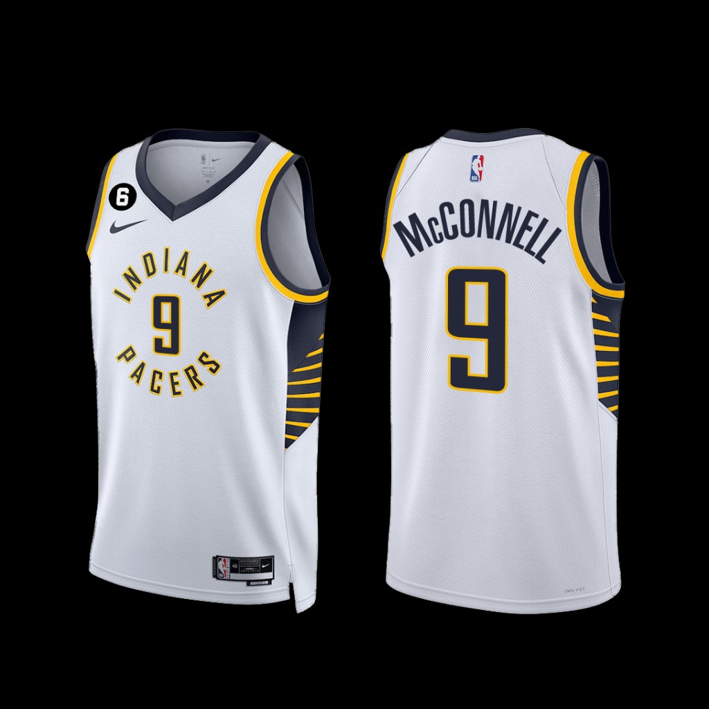 Indiana Pacers T.J. McConnell 2022-23 Association Edition Jersey White Indiana Pacers T.J. McConnell 2022-23 Association Edition Jersey White