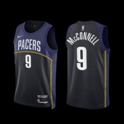 Indiana Pacers T.J. McConnell 2022-23 City Edition Jersey Black Navy