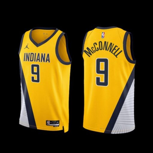 Indiana Pacers T.J. McConnell 2022-23 Statement Edition Jersey Yellow