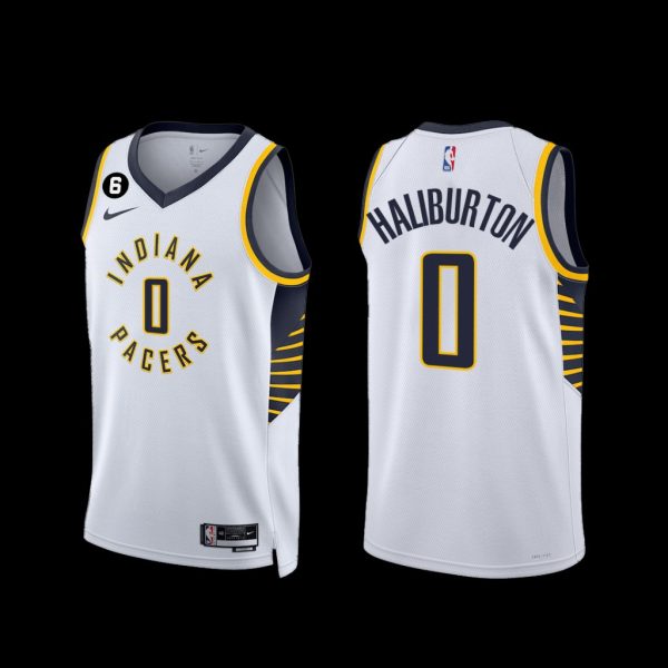 Indiana Pacers Tyrese Haliburton 2022-23 Association Edition Jersey White Indiana Pacers Tyrese Haliburton 2022-23 Association Edition Jersey White