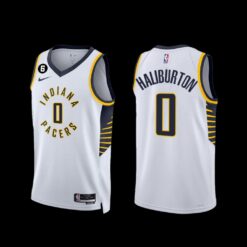 Indiana Pacers Tyrese Haliburton 2022-23 Association Edition Jersey White