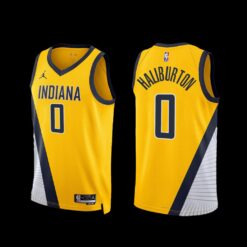 Indiana Pacers Tyrese Haliburton 2022-23 Statement Edition Jersey Yellow
