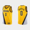 Indiana Pacers Tyrese Haliburton Navy Icon Jersey
