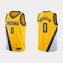 Indiana Pacers Tyrese Haliburton Gold Statement Jersey
