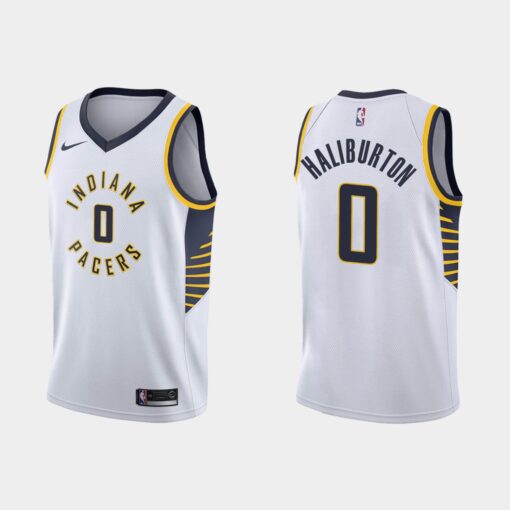Indiana Pacers Tyrese Haliburton White Association Jersey