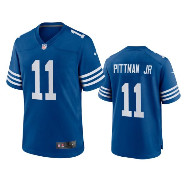 Indianapolis Colts Michael Pittman Jr Blue Throwback Limited Jersey Indianapolis Colts Michael Pittman Jr Blue Throwback Limited Jersey