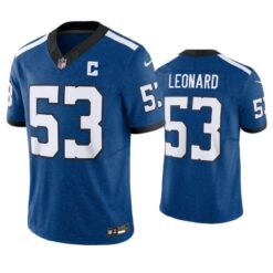 Indianapolis Colts Shaquille Leonard Indiana Nights Royal Limited Jersey