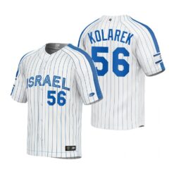 Israel Adam Kolarek White 2023 World Baseball Classic Jersey