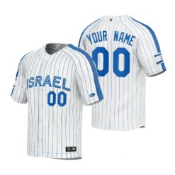 Israel Custom White Baseball 2023 World Baseball Classic Jersey