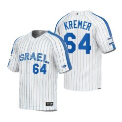 Israel Dean Kremer White 2023 World Baseball Classic Jersey