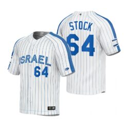 Israel Robert Stock White 2023 World Baseball Classic Jersey