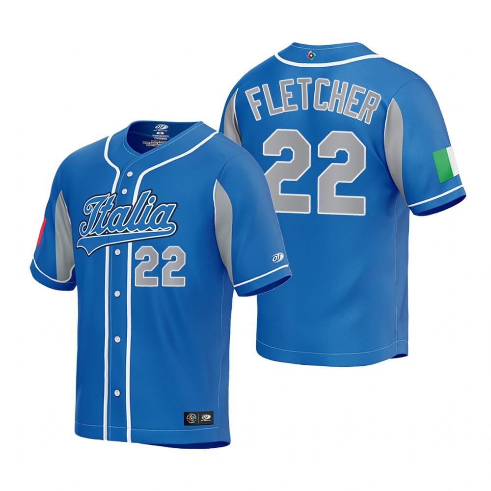 Italy David Fletcher Royal 2023 World Baseball Classic Jersey Italy David Fletcher Royal 2023 World Baseball Classic Jersey
