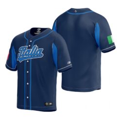 Italy Navy 2023 World Baseball Classic Jersey