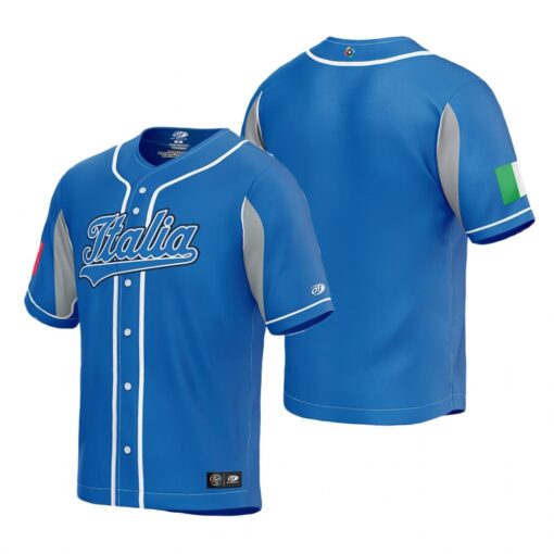Italy Royal 2023 World Baseball Classic Jersey