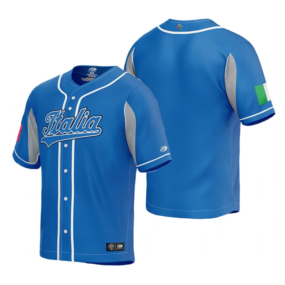 Italy Royal 2023 World Baseball Classic Jersey Italy Royal 2023 World Baseball Classic Jersey