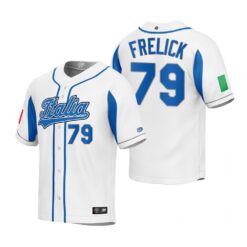 Italy Sal Frelick White 2023 World Baseball Classic Jersey