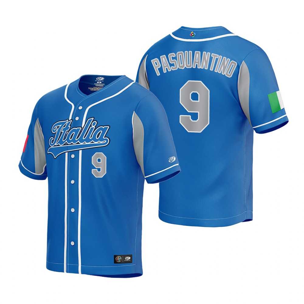 Italy Vinnie Pasquantino Royal 2023 World Baseball Classic Jersey Italy Vinnie Pasquantino Royal 2023 World Baseball Classic Jersey