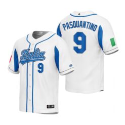 Italy Vinnie Pasquantino White 2023 World Baseball Classic Jersey