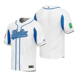 Italy White 2023 World Baseball Classic Jersey