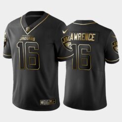 Jacksonville Jaguars Trevor Lawrence Black Golden Limited Jersey