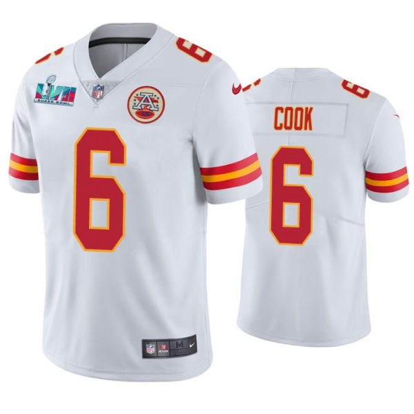 Kansas City Chiefs Bryan Cook Super Bowl LVII White Limited Jersey Kansas City Chiefs Bryan Cook Super Bowl LVII White Limited Jersey