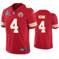 Kansas City Chiefs Chad Henne Super Bowl LVII Red Limited Jersey