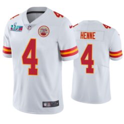Kansas City Chiefs Chad Henne Super Bowl LVII White Limited Jersey