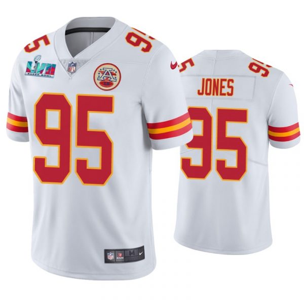 Kansas City Chiefs Chris Jones Super Bowl LVII White Limited Jersey Kansas City Chiefs Chris Jones Super Bowl LVII White Limited Jersey