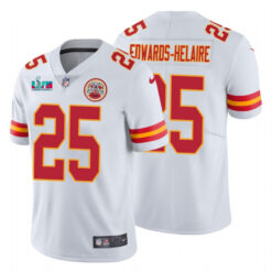 Kansas City Chiefs Clyde Edwards-Helaire Super Bowl LVII White Limited Jersey
