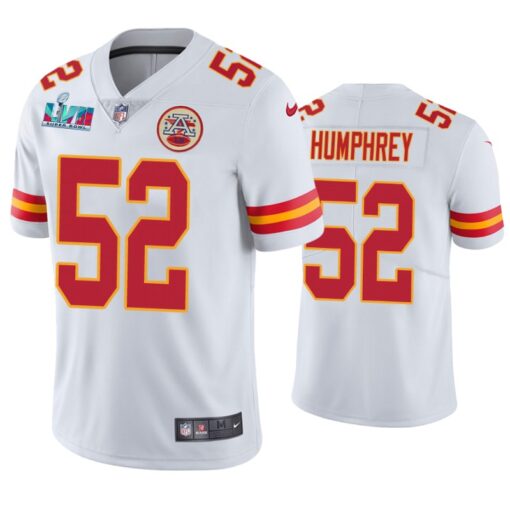 Kansas City Chiefs Creed Humphrey Super Bowl LVII White Limited Jersey