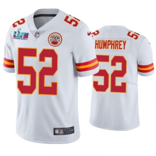 Kansas City Chiefs Creed Humphrey Super Bowl LVII White Limited Jersey