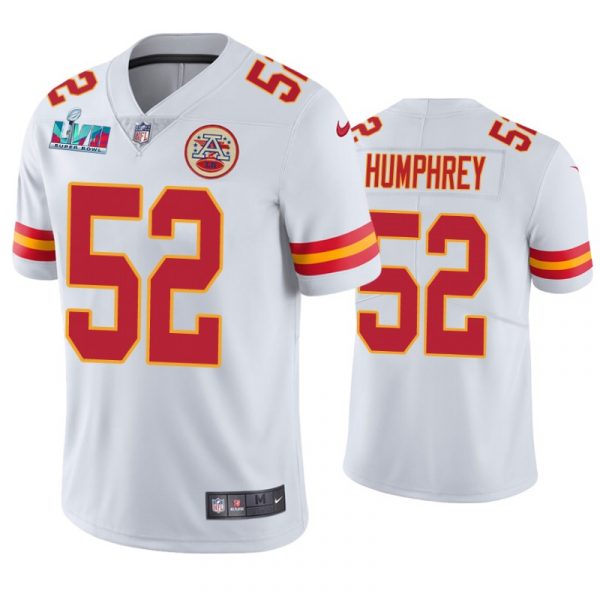 Kansas City Chiefs Creed Humphrey Super Bowl LVII White Limited Jersey Kansas City Chiefs Creed Humphrey Super Bowl LVII White Limited Jersey