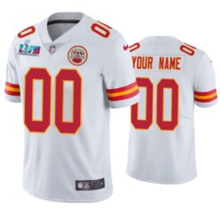 Kansas City Chiefs Custom Super Bowl LVII White Limited Jersey
