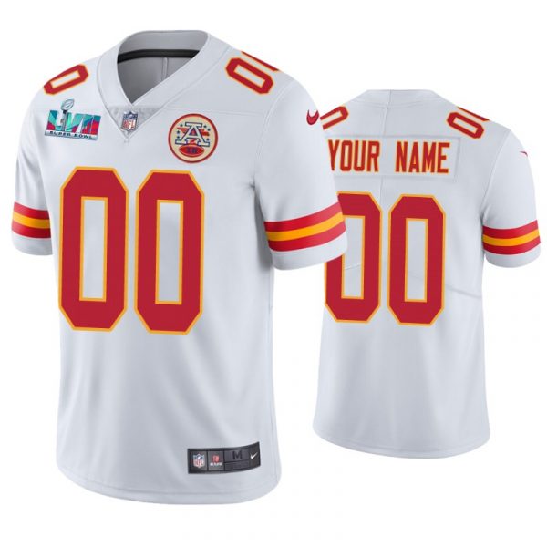 Kansas City Chiefs Custom Super Bowl LVII White Limited Jersey Kansas City Chiefs Custom Super Bowl LVII White Limited Jersey