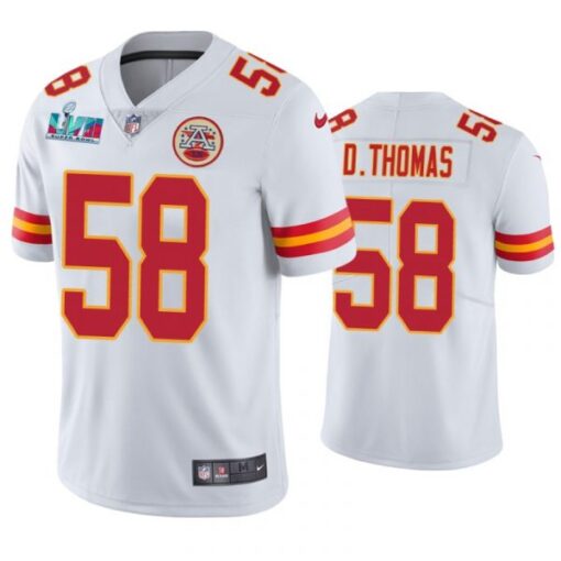 Kansas City Chiefs Derrick Thomas Super Bowl LVII White Limited Jersey