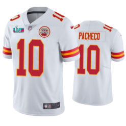 Kansas City Chiefs Isaih Pacheco Super Bowl LVII White Limited Jersey