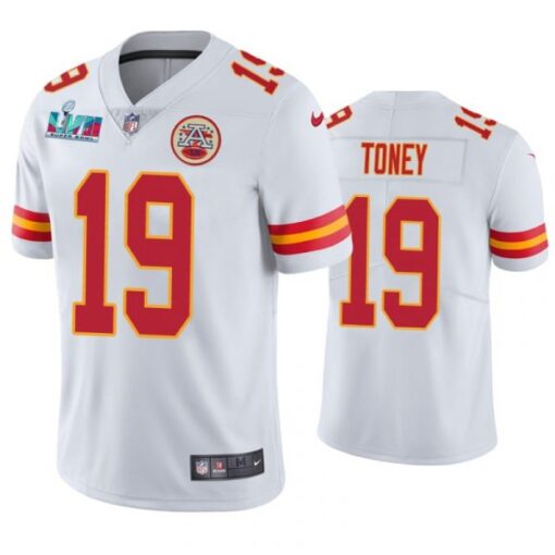 Kansas City Chiefs Kadarius Toney Super Bowl LVII White Limited Jersey