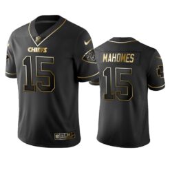 Kansas City Chiefs Patrick Mahomes II Black Golden Limited Jersey