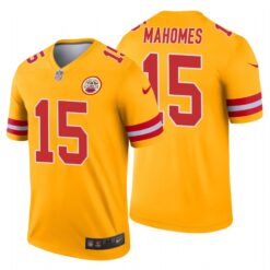 Kansas City Chiefs Patrick Mahomes II Gold Inverted Limited Jersey