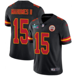Kansas City Chiefs Patrick Mahomes Super Bowl LVII Black Color Rush Limited Jersey