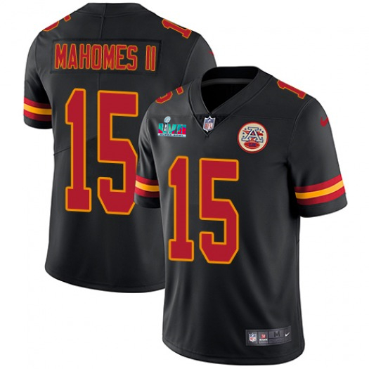 Kansas City Chiefs Patrick Mahomes Super Bowl LVII Black Color Rush Limited Jersey Kansas City Chiefs Patrick Mahomes Super Bowl LVII Black Color Rush Limited Jersey