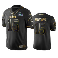 Kansas City Chiefs Patrick Mahomes Super Bowl LVII Black Golden Limited Jersey