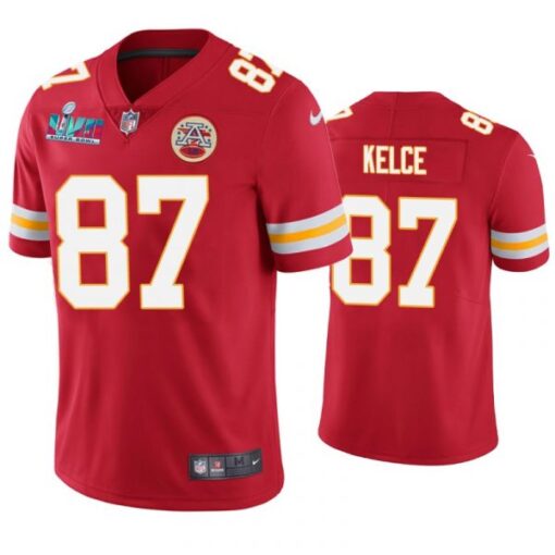 Kansas City Chiefs Travis Kelce Super Bowl LVII Red Limited Jersey