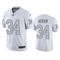 Las Vegas Raiders Bo Jackson White Color Rush Limited Jersey