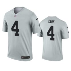 Las Vegas Raiders Derek Carr Silver Inverted Limited Jersey